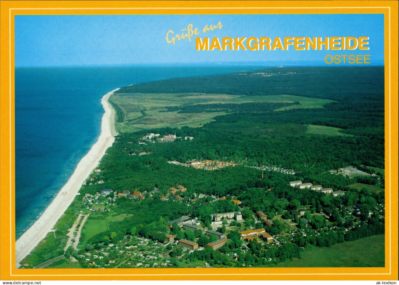 Markgrafenheide-Rostock  Markgrafenheide Ostsee Strand Luftaufnahme 1995 - Rostock