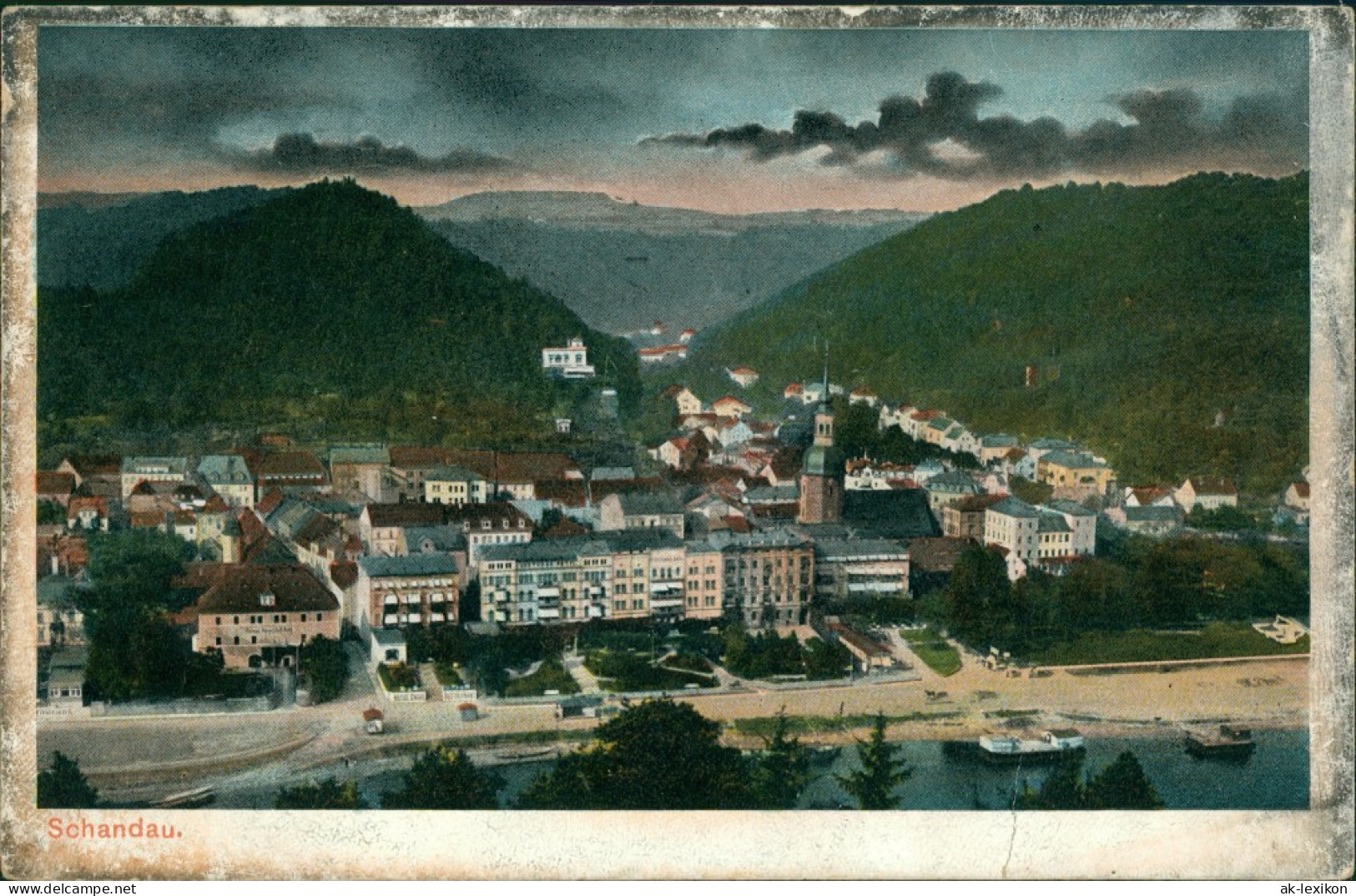 Ansichtskarte Bad Schandau Stadt - Umland Stimmungsbild 1912 - Bad Schandau