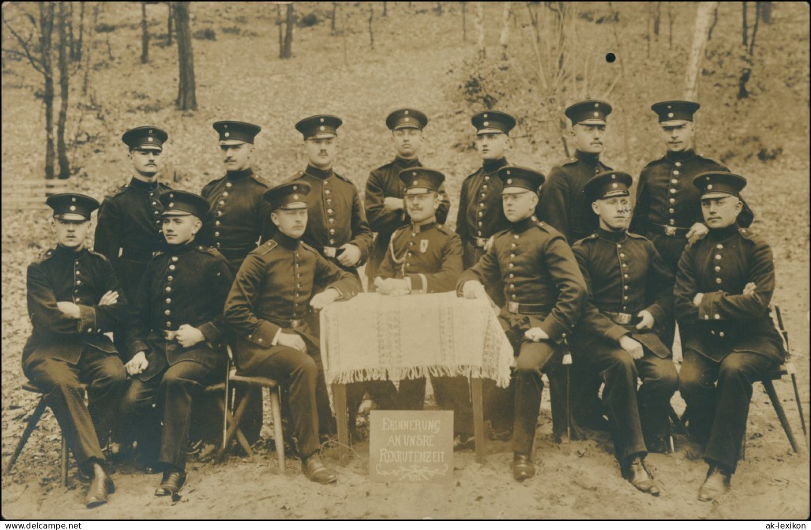 Albertstadt-Dresden Soldatengruppe - Privatgruppe - Rekrutenzeit 1913  - Dresden