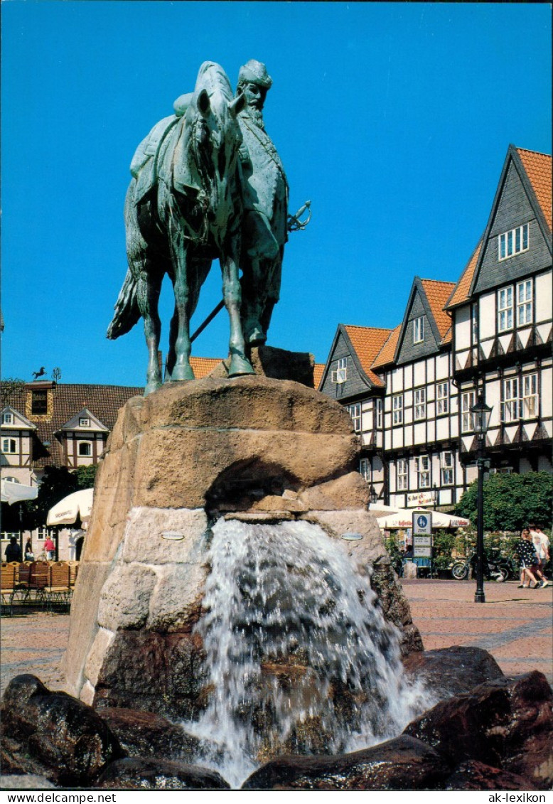 Ansichtskarte Wolfenbüttel Brunnen Am Stadtmarkt 1996 - Wolfenbuettel