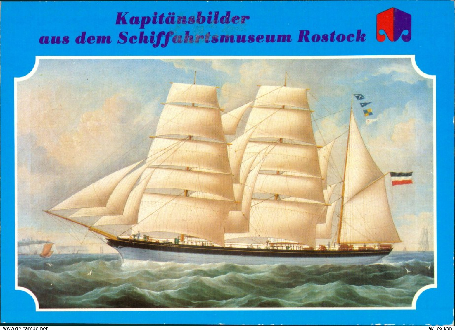 Ansichtskarte  Segelschiff Bark Mira Flores 1988 - Voiliers