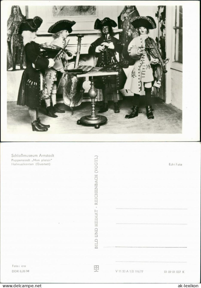 Arnstadt Schloßmuseum - Puppensladt „Mon Plaisir" Hofmusikanten (Quartett) 1977 - Arnstadt