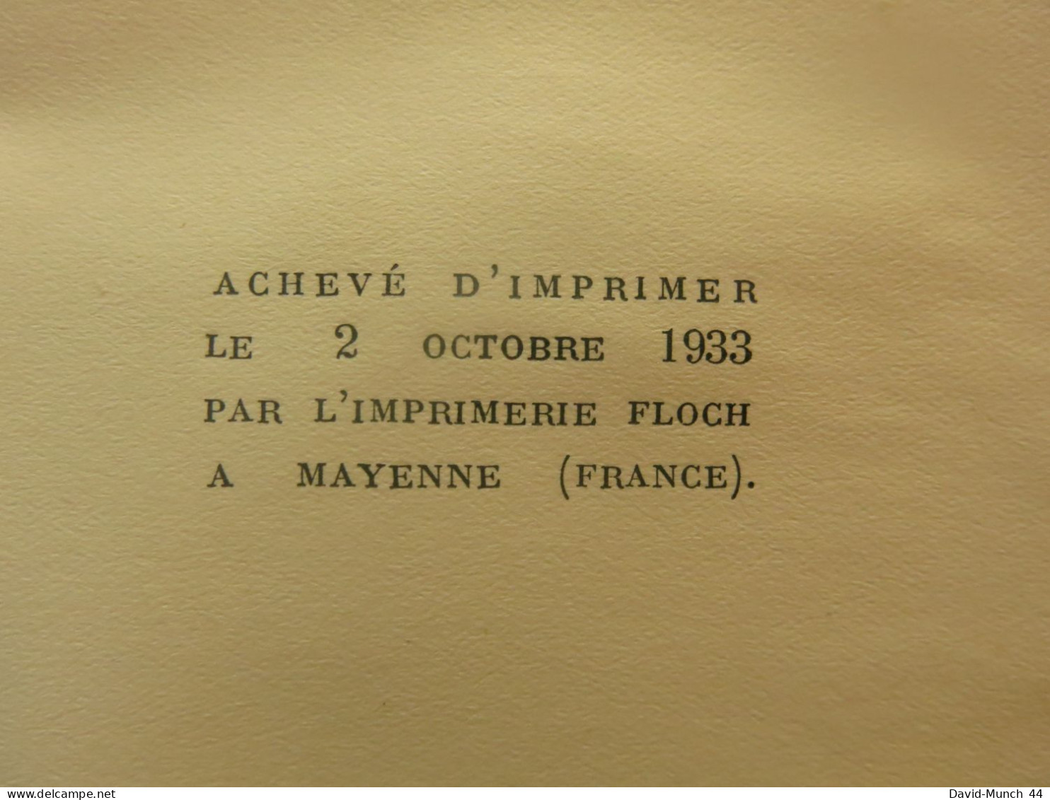 Antoine Bloyé de Paul Nizan. Bernard Grasset, "Pour mon plaisir "-VI. 1933, exemplaire sur Alfax Navarre numéroté