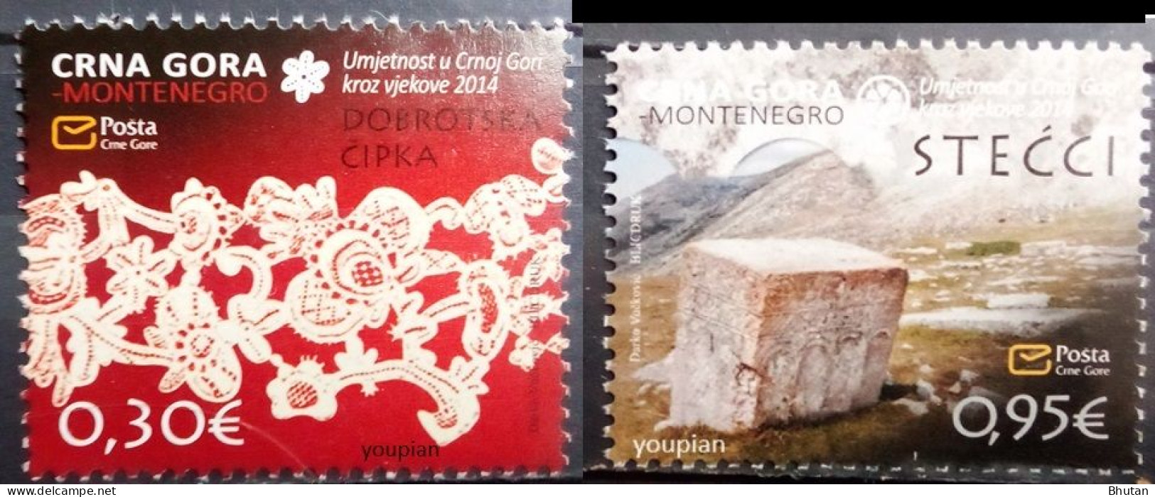 Montenegro 2014, Art Through The Centuries, MNH Stamps Set - Montenegro