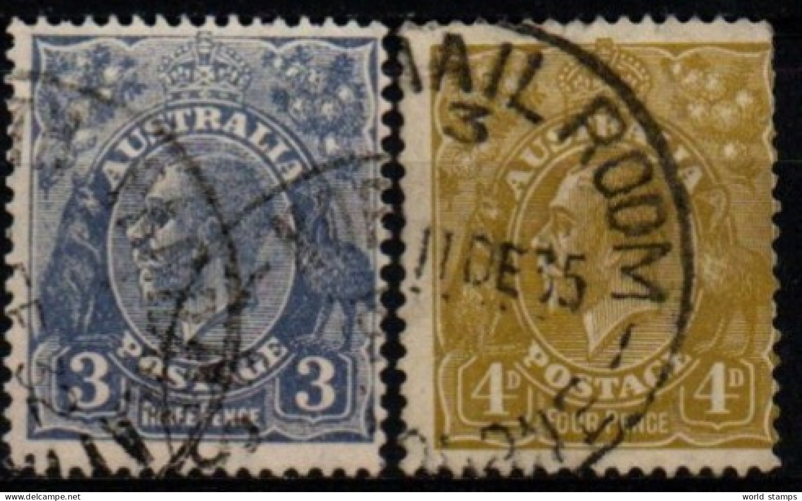 AUSTRALIE 1926-8 DENT 13.5x12.5 - Usati