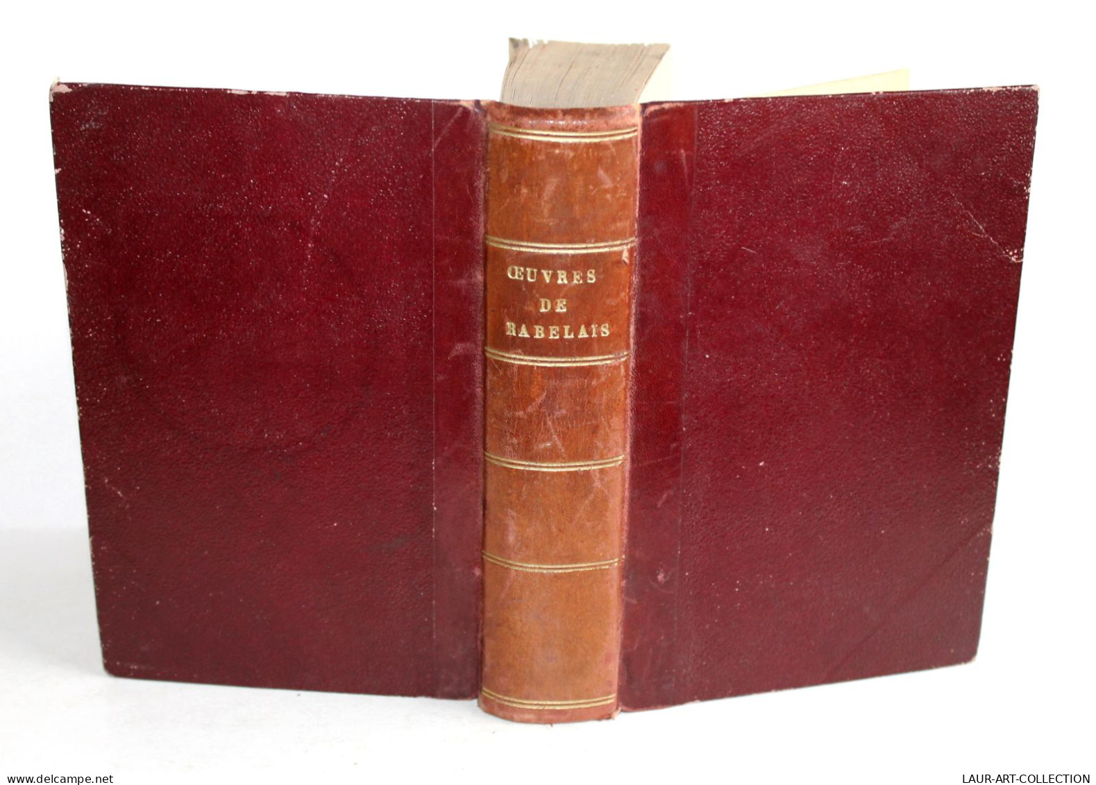 OEUVRES DE RABELAIS AUGMENTEE, NOUVELLE EDITION + GLOSSAIRE De LOUIS BARRE / ANCIEN LIVRE XIXe SIECLE (2603.22) - 1801-1900