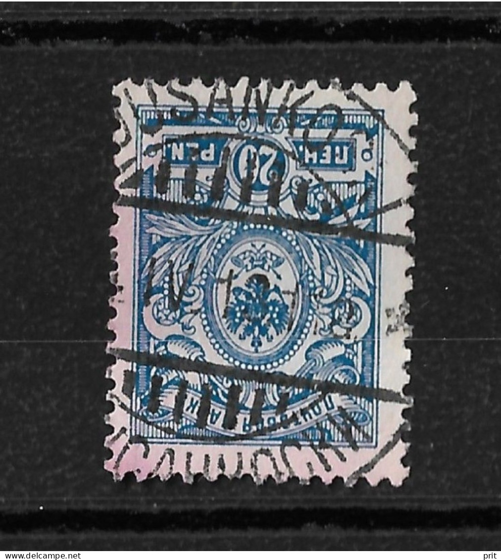 Finland 1911 20p Kuusankoski Postmark. Michel 64A - Oblitérés