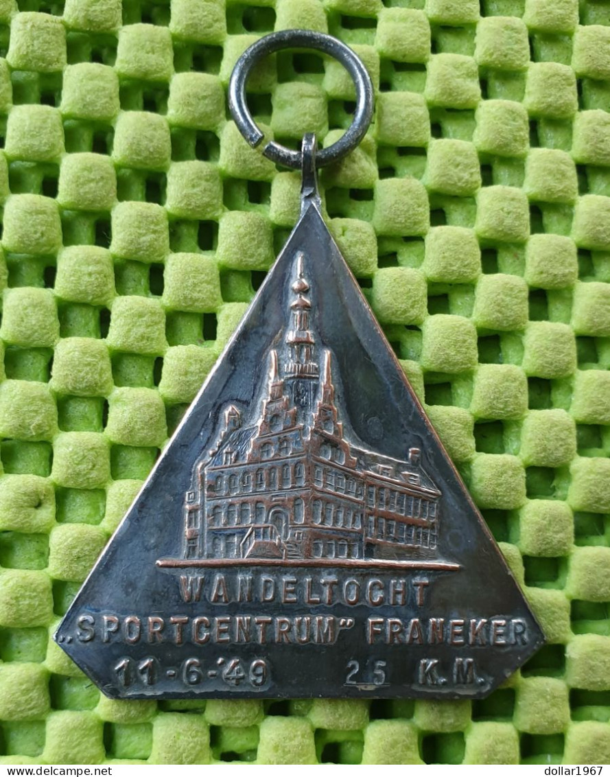 Medaile :  Wandeltocht Sportcentrum Franeker 11-6-1949,25km  -  Original Foto  !!  Medallion  Dutch - Altri & Non Classificati