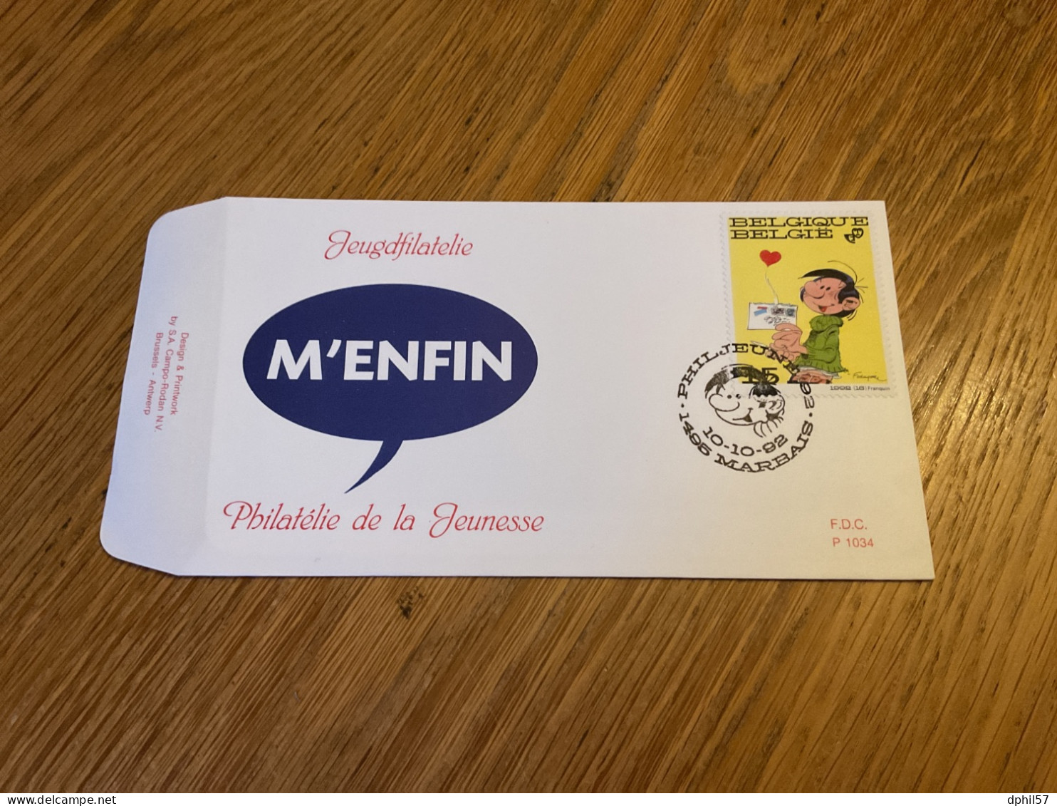 Belgique N°2484 Gaston Lagaffe Sur FDC Côté 15€ - 1991-2000