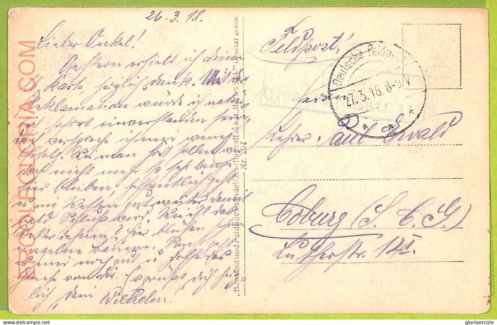 Ae9001 - Ansichtskarten VINTAGE POSTCARD - SERBIA - Vranje - 1918 - Serbien