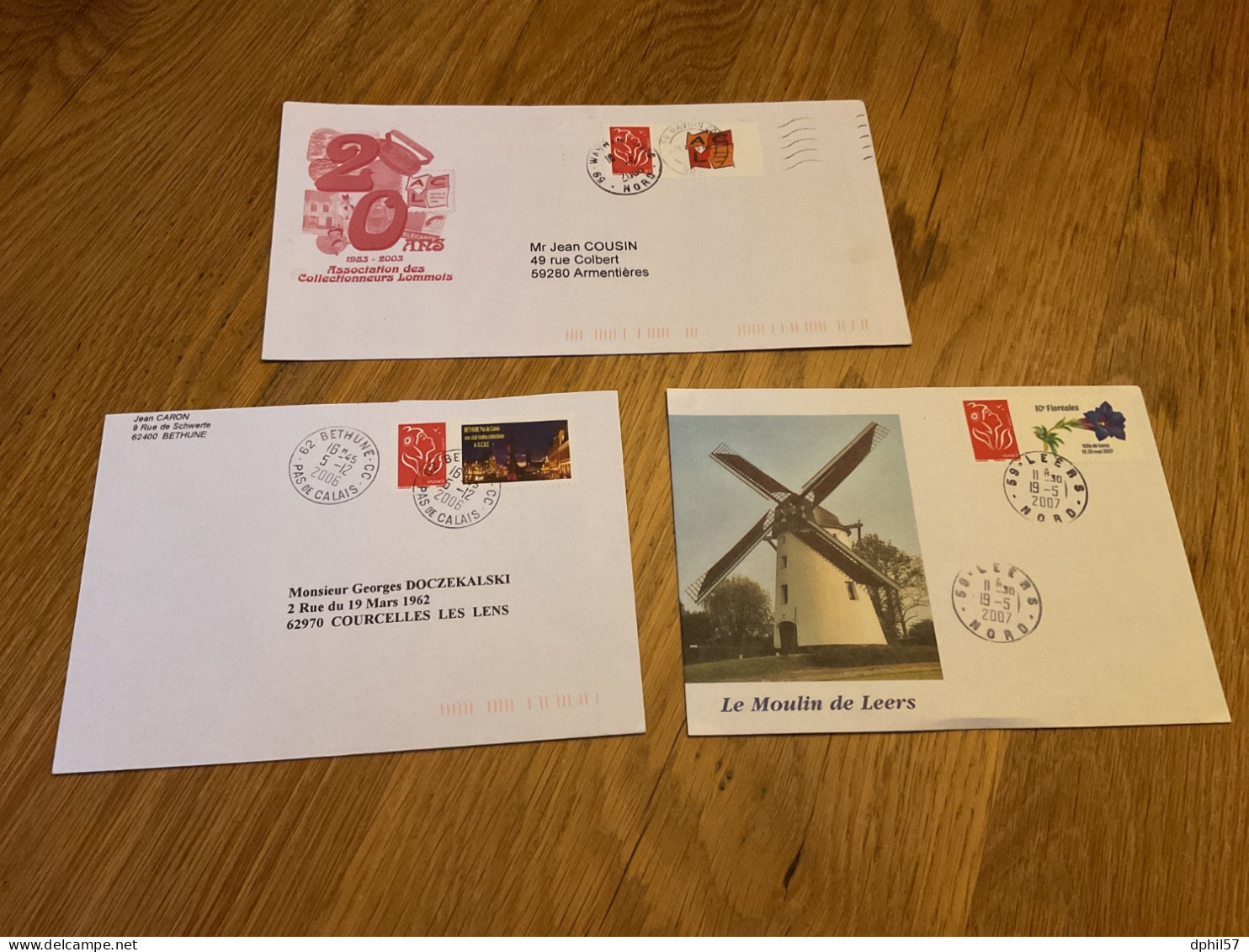 France 3 Timbres Personnalisés Sur 3 Plis - Storia Postale