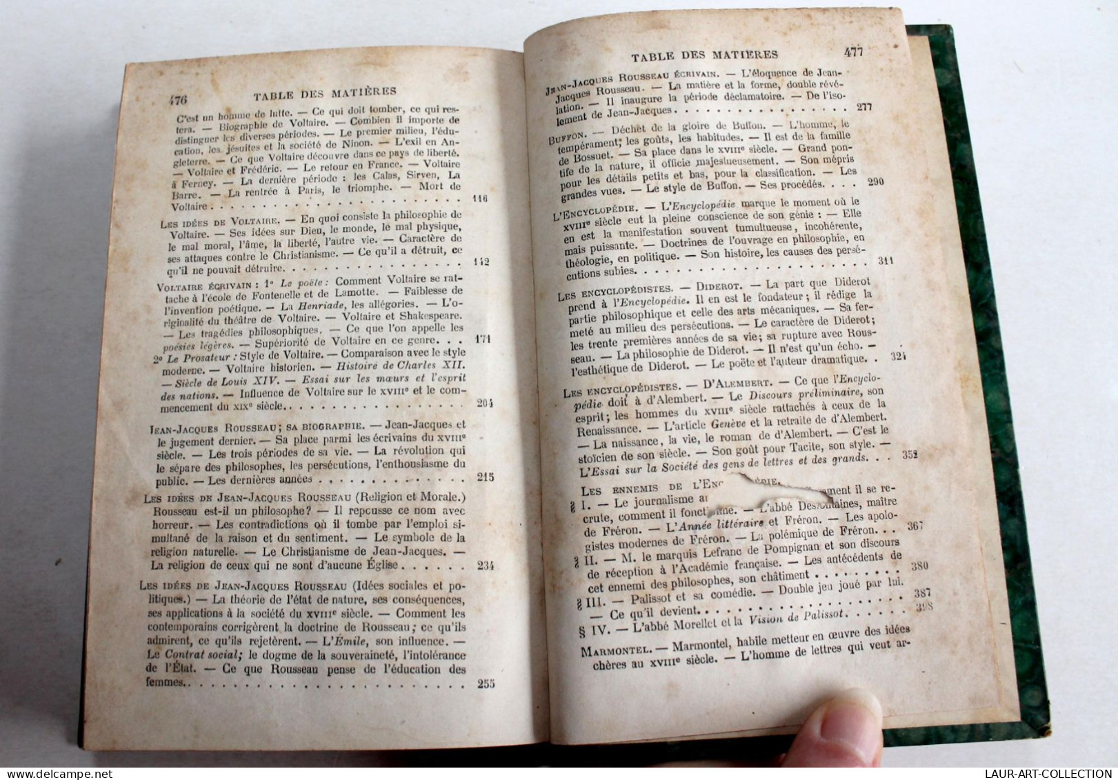 LA LITTERATURE FRANCAISE AU DIX HUITIEME SIECLE par PAUL ALBERT, 6e EDITION 1886 / ANCIEN LIVRE XIXe SIECLE (2603.27)