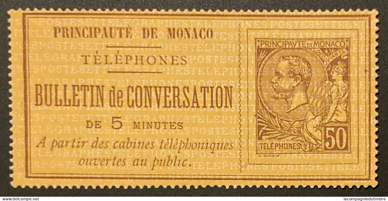 Monaco Timbre-téléphone YT N° 1 Neuf ** MNH. TB - Nuovi