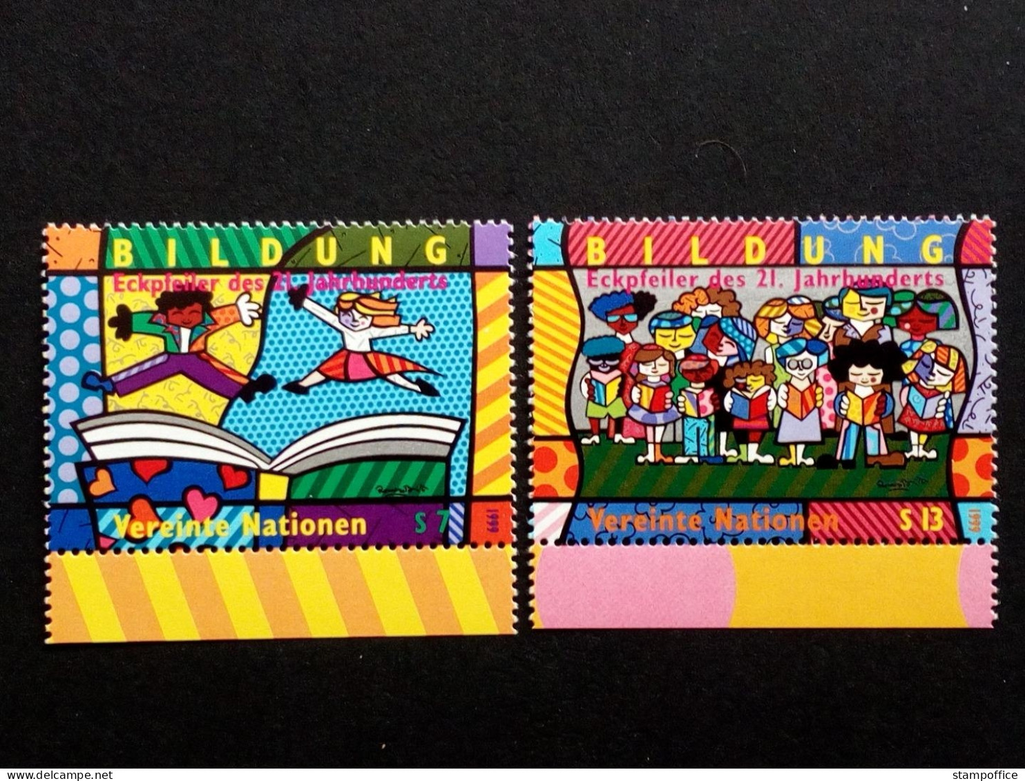 UNO WIEN MI-NR. 300-301 POSTFRISCH(MINT) BILDUNG ROMERO BRITTO 1999 - Moderne