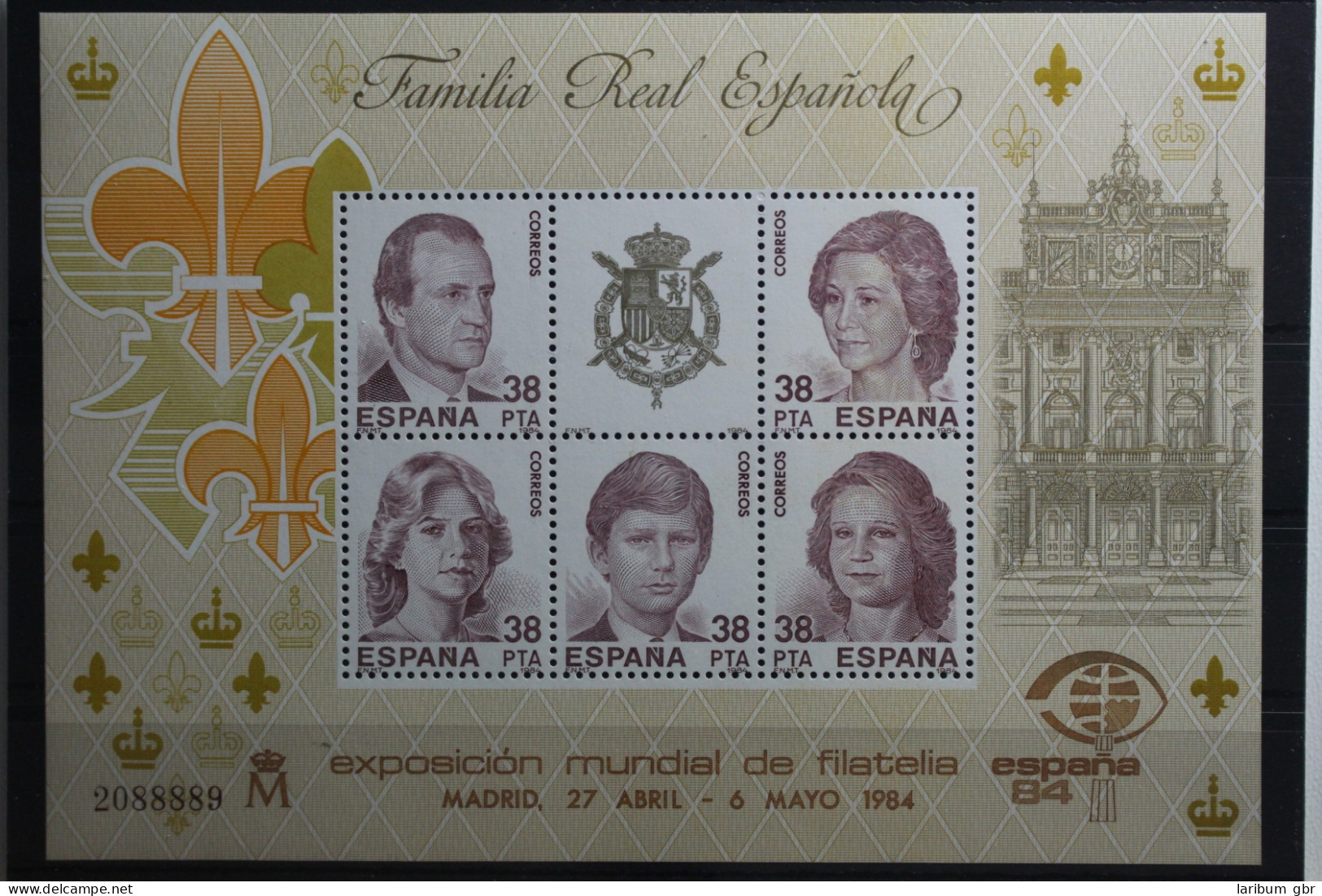 Spanien Block 27 Mit 2627-2631 Postfrisch #TU458 - Sonstige & Ohne Zuordnung