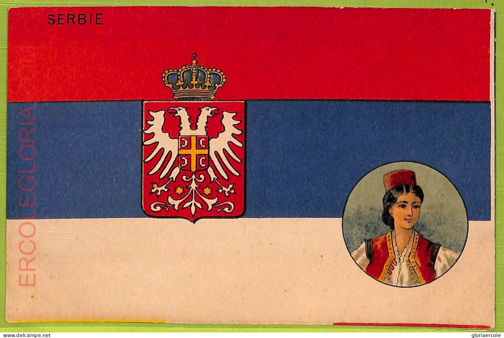 Ae9006 - Ansichtskarten VINTAGE POSTCARD - SERBIA - FLAG - Serbien