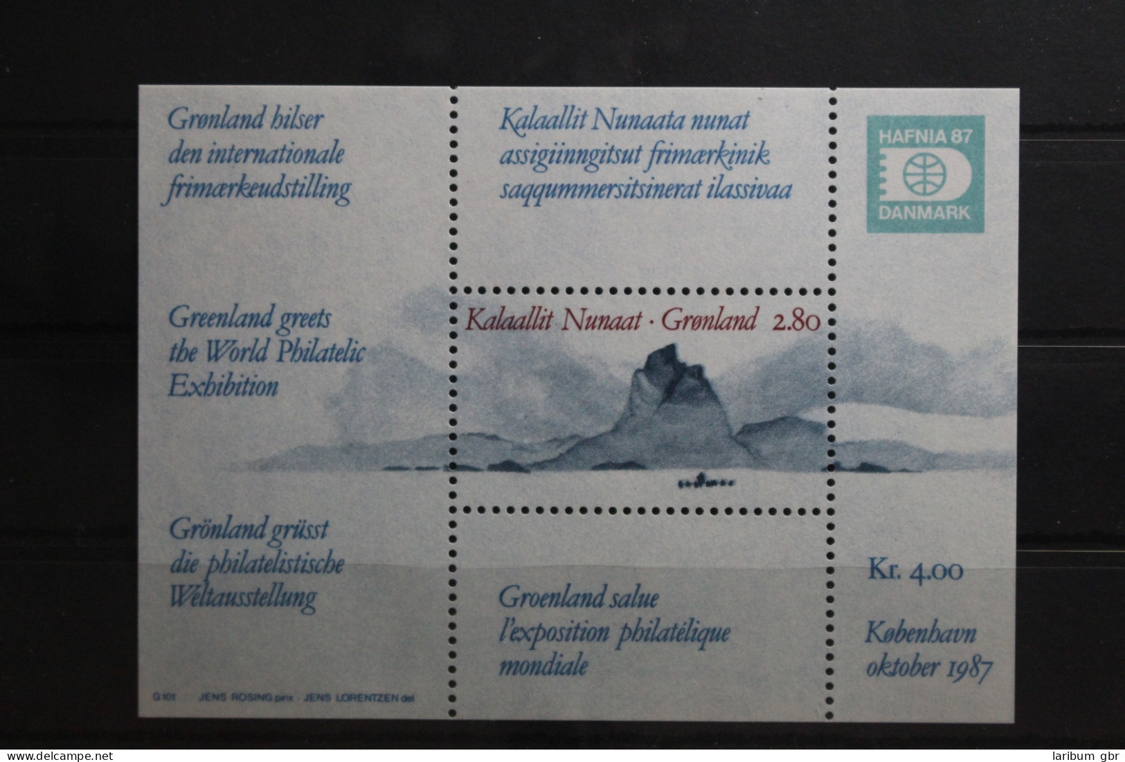 Grönland Block 2 Mit 178 Postfrisch #TU715 - Sonstige & Ohne Zuordnung