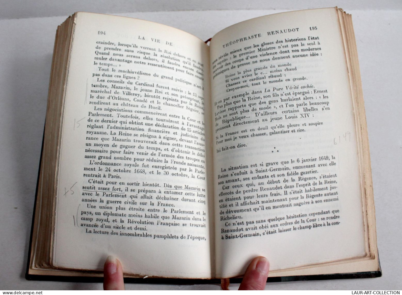 LA VIE DE THEOPHRASTE RENAUDOT 1929 EO / PAPIER VELIN PUR FIL, NUMEROTE 83 / 370 / ANCIEN LIVRE XXe SIECLE (2603.29) - 1901-1940