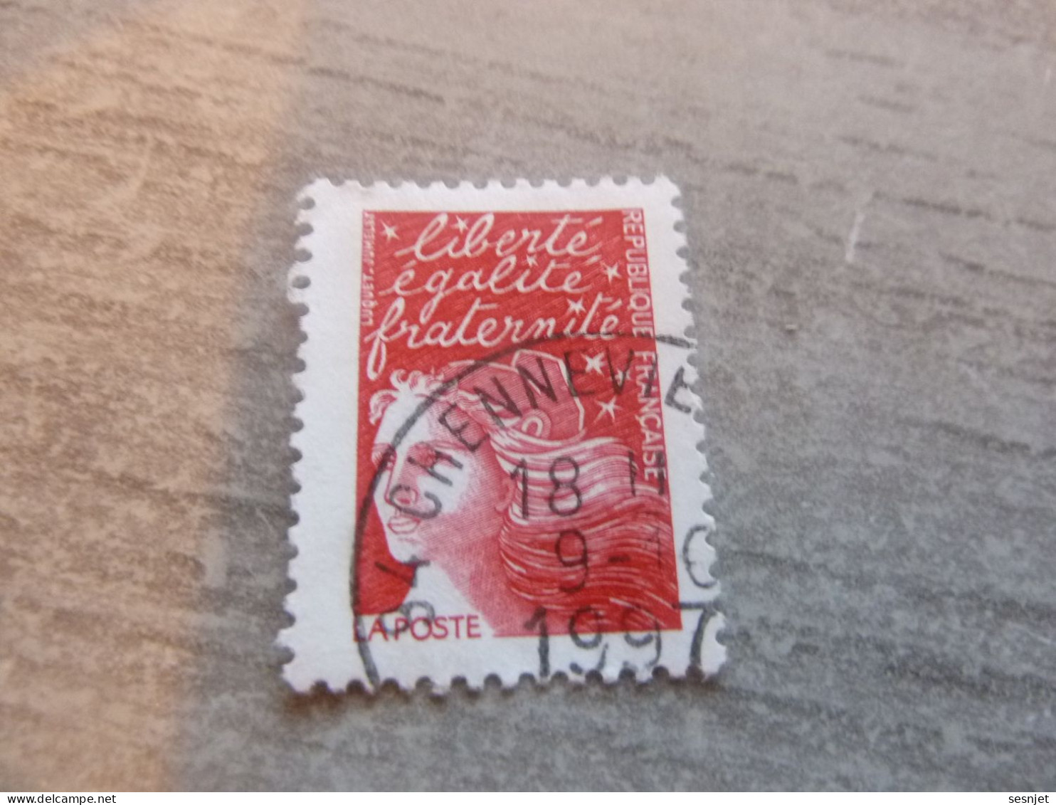 Marianne De Luquet - Sans Valeur - Yt 3083 - Rouge - Oblitéré - Année 1997 - - Used Stamps