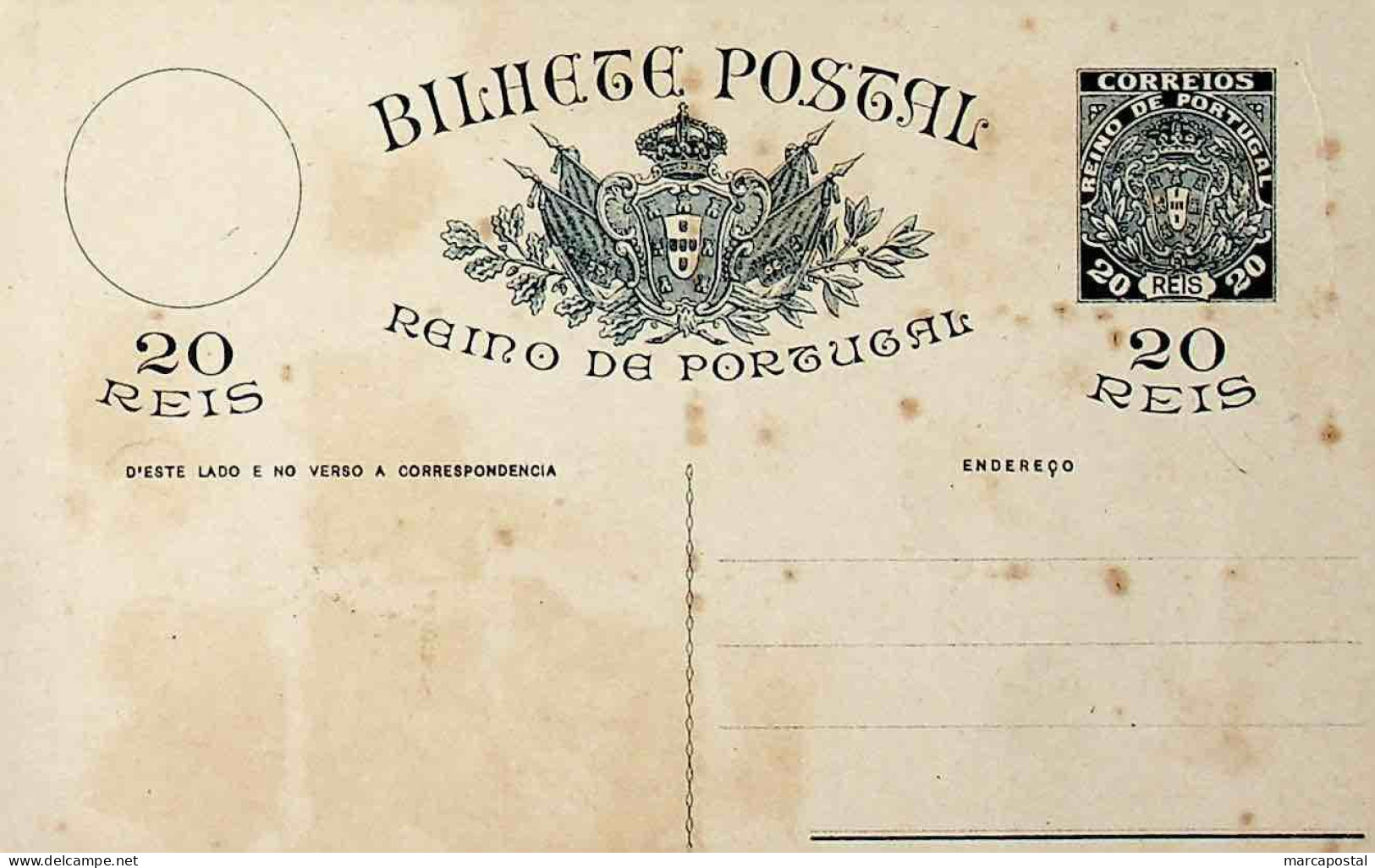 1919 Portugal Monarquia Do Norte Bilhete Postal Inteiro Não Emitido - Ganzsachen