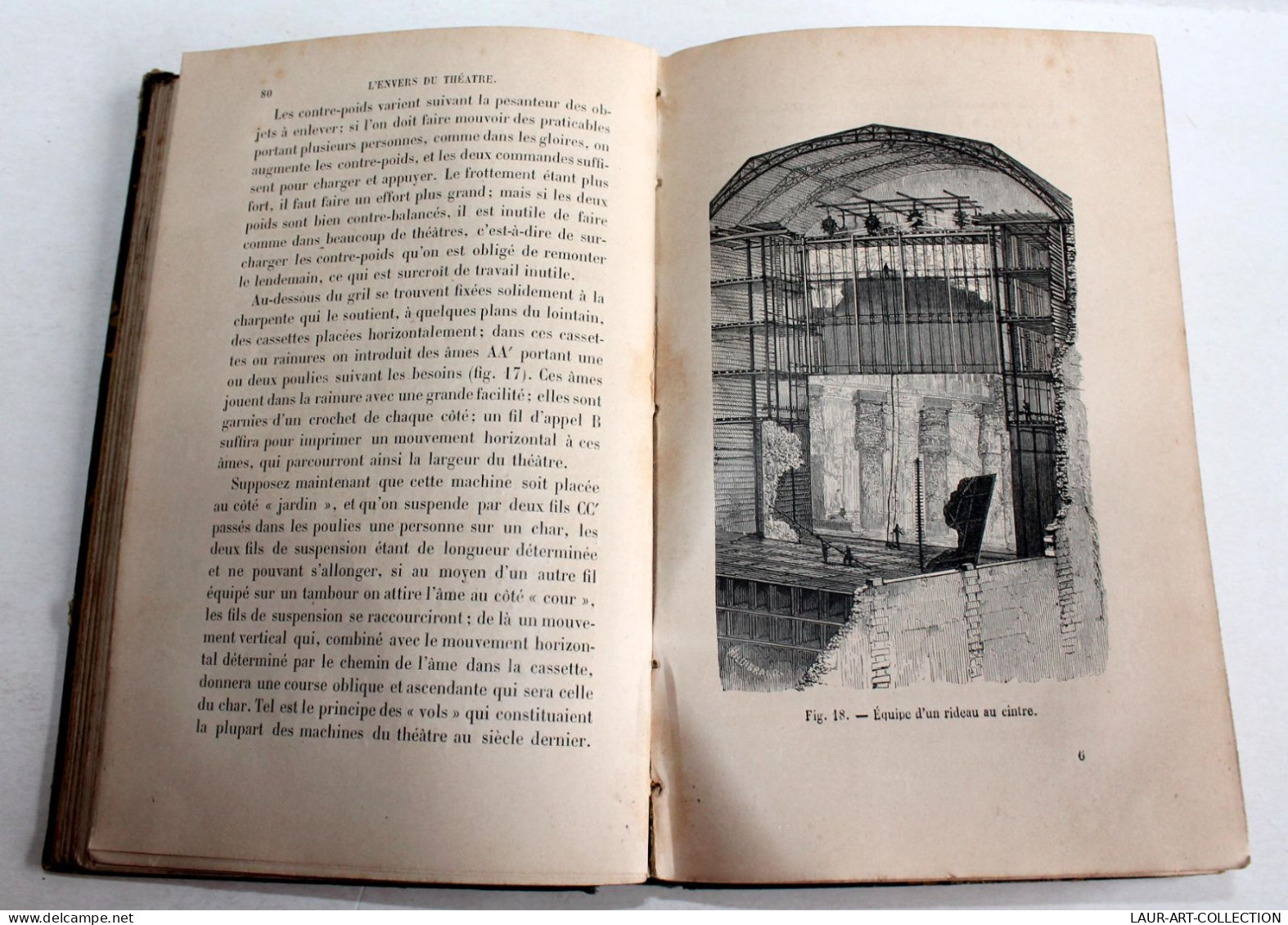 L'ENVERS DU THEATRE MACHINES ET DECORATIONS Par MOYNET 3e EDITION, ILLUSTRÉ 1888 / ANCIEN LIVRE XIXe SIECLE (2603.30) - 1801-1900