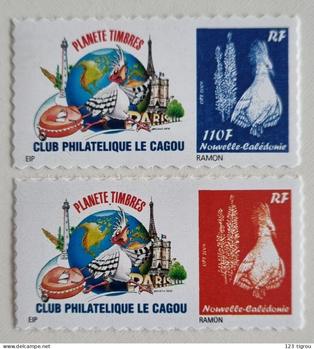 CAGOU PERSONNALISE LOGO CLUB PHILATELIQUE LE CAGOU SALON PLANETE TIMBRES 2010 - Unused Stamps