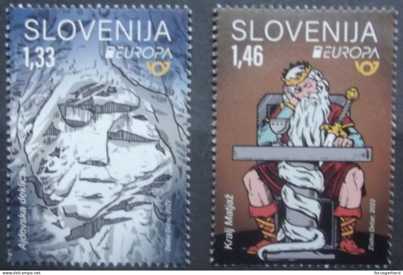 Slowenien     Europa Cept   Geschichten Und Mythen   2022    ** - 2022