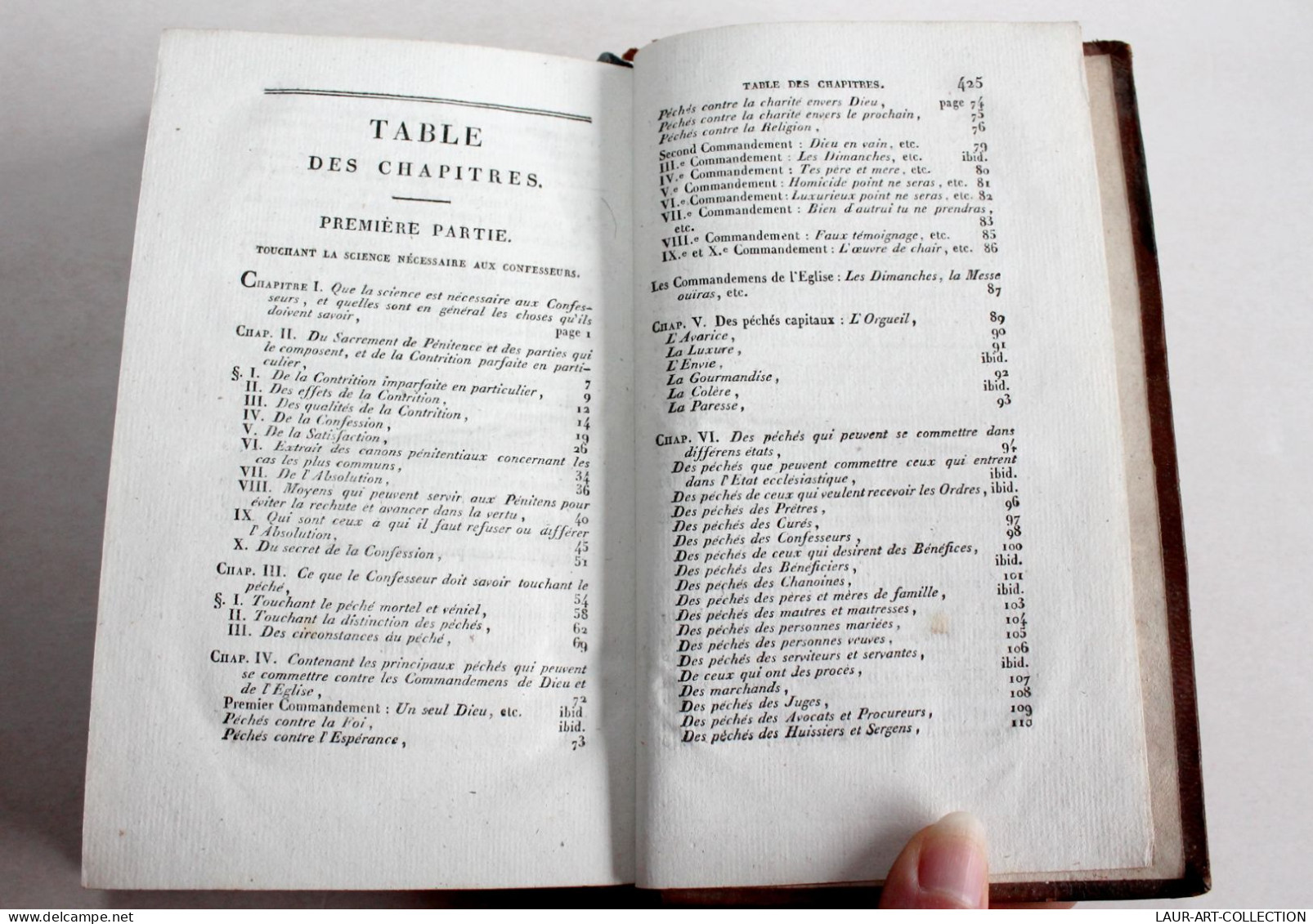 CONDUITE DES CONFESSEURS DANS LE TRIBUNAL DE LA PENITENCE DAON NOUVELLE ED. 1820 / ANCIEN LIVRE XIXe SIECLE (2603.35) - 1801-1900