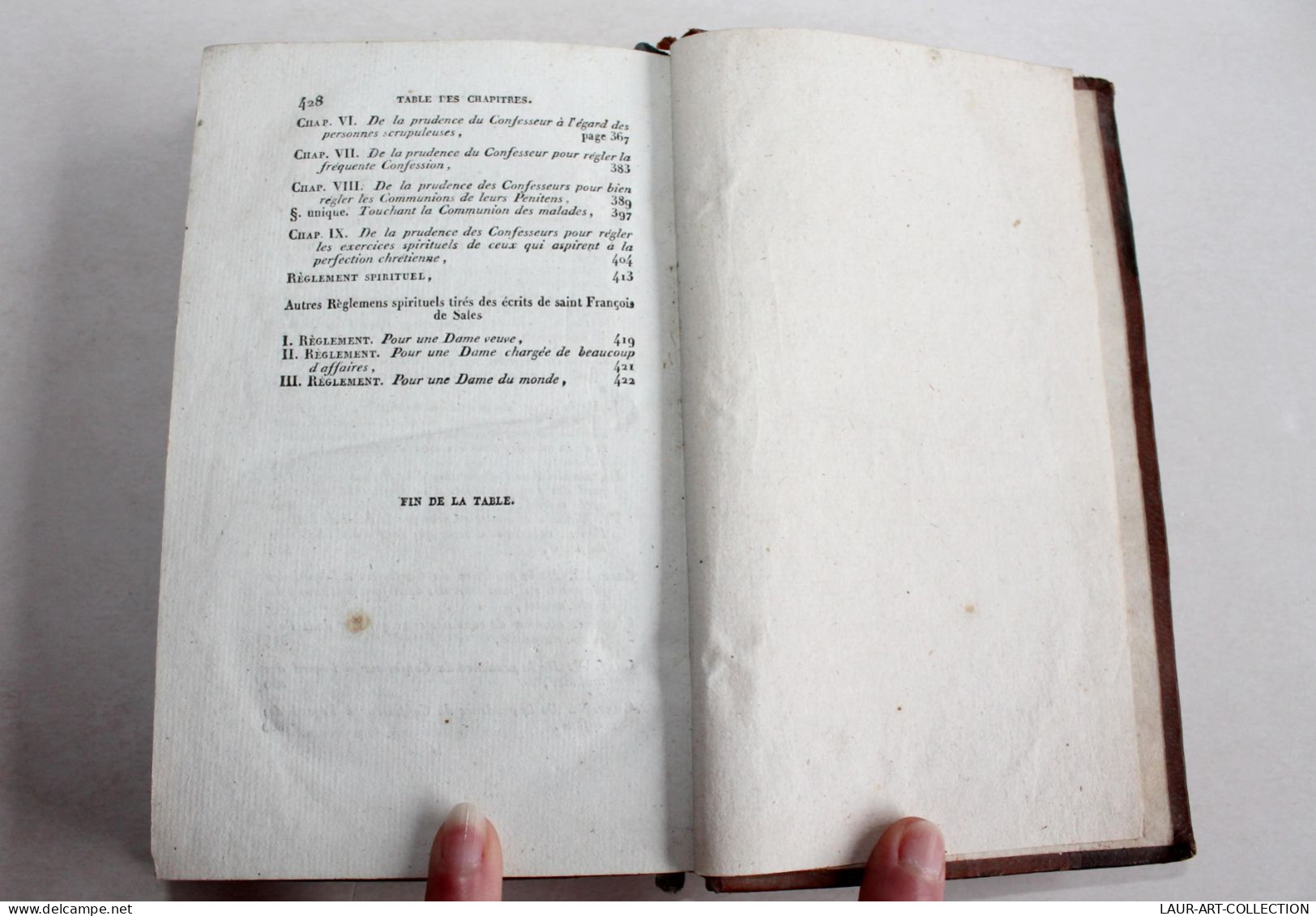 CONDUITE DES CONFESSEURS DANS LE TRIBUNAL DE LA PENITENCE DAON NOUVELLE ED. 1820 / ANCIEN LIVRE XIXe SIECLE (2603.35)