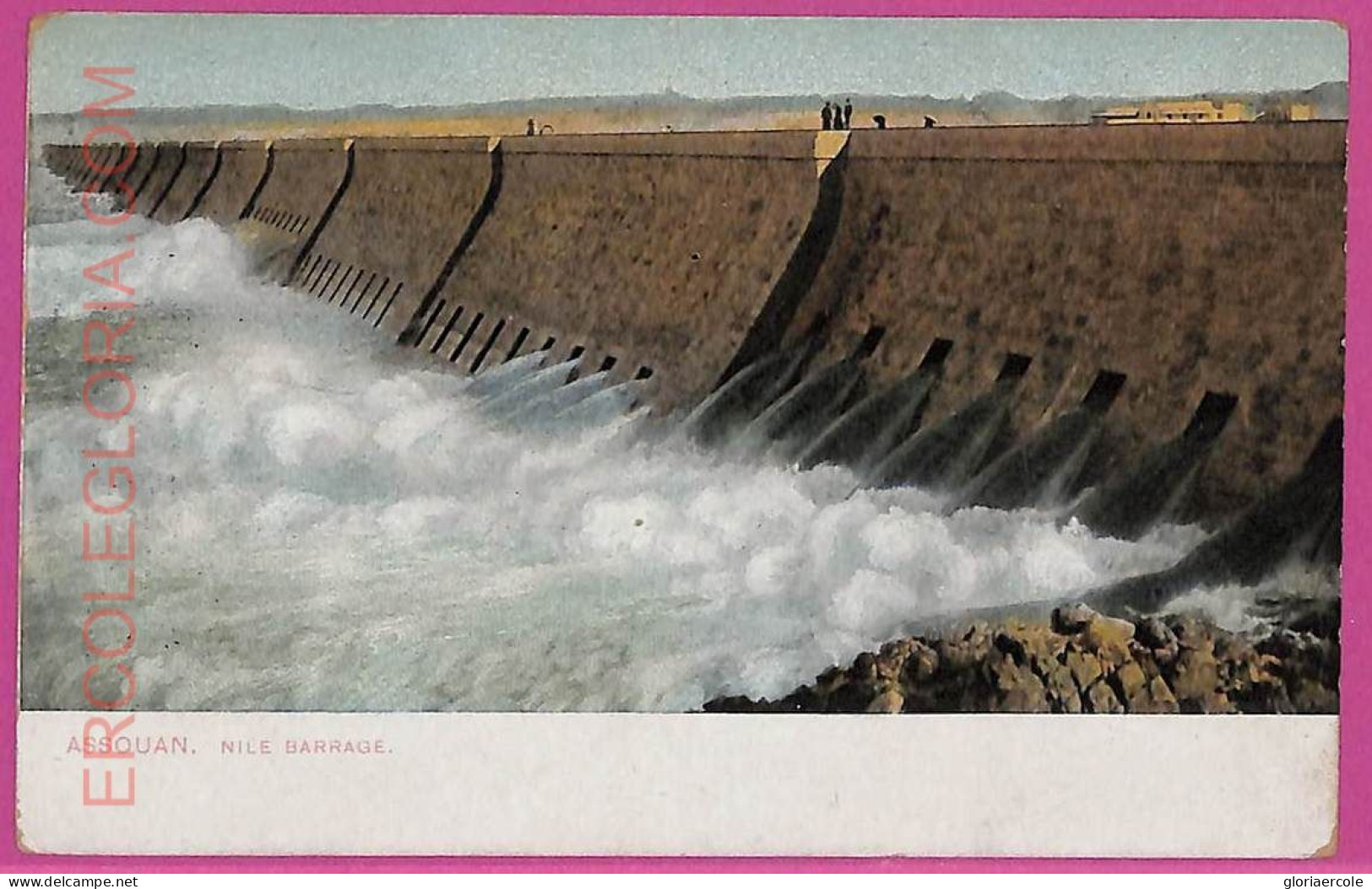 Ag2819 - EGYPT - VINTAGE POSTCARD - Assouan, Nile Barrage - Altri & Non Classificati