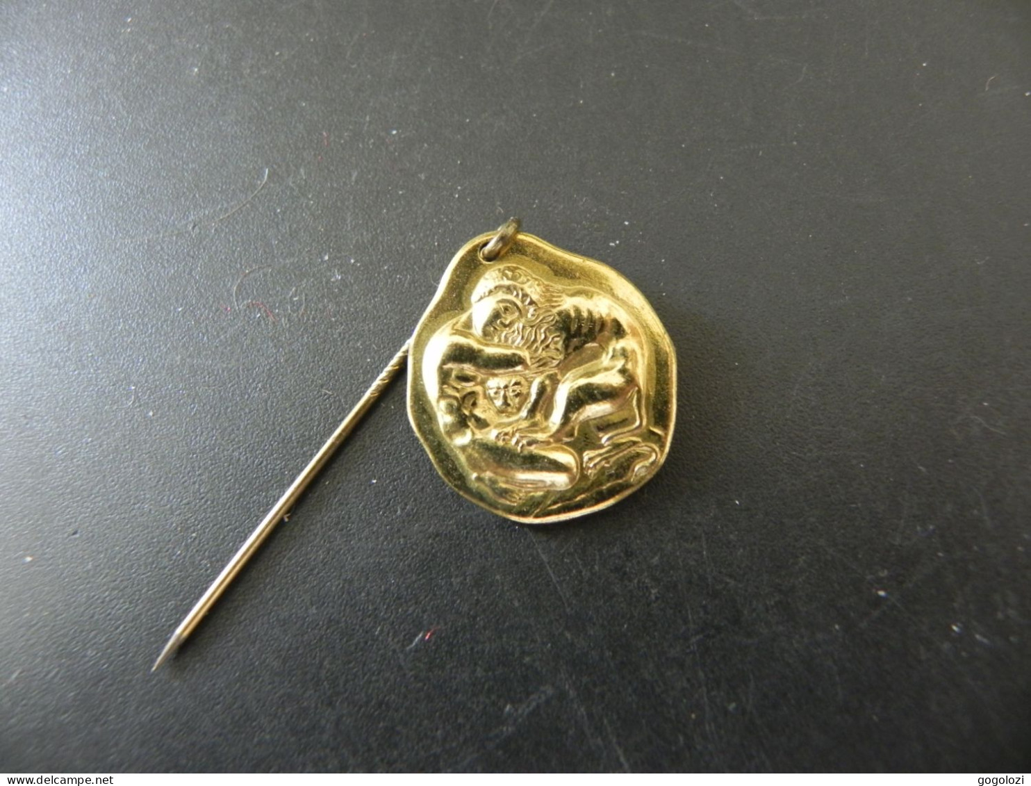 Old Pin Schweiz Suisse Svizzera Switzerland - Herakles And Lion - Ohne Zuordnung