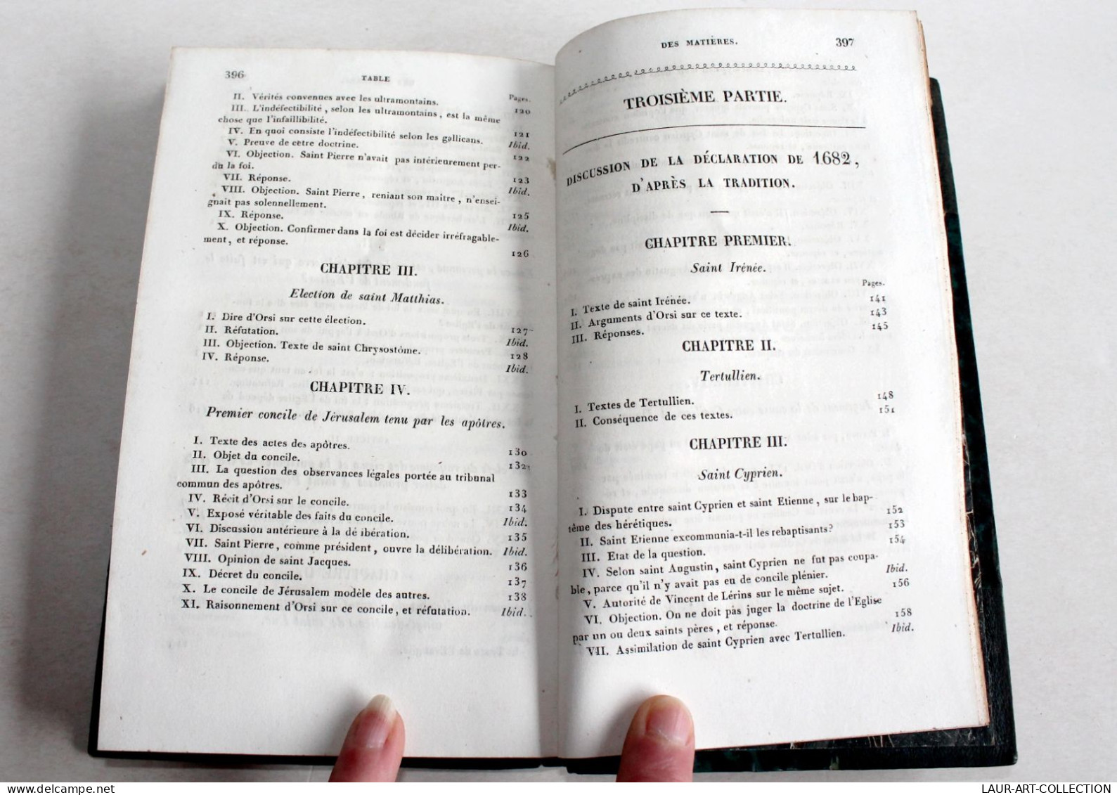 SUR LA DECLARATION DE L'ASSEMBLEE DU CLERGE DE FRANCE EN 1682 DE LA LUZERNE 1843 / ANCIEN LIVRE XIXe SIECLE (2603.36)