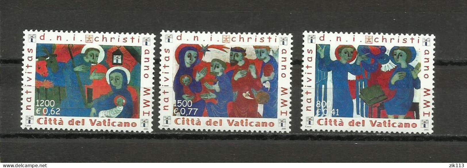 VATICAN  2001 MNH - Unused Stamps