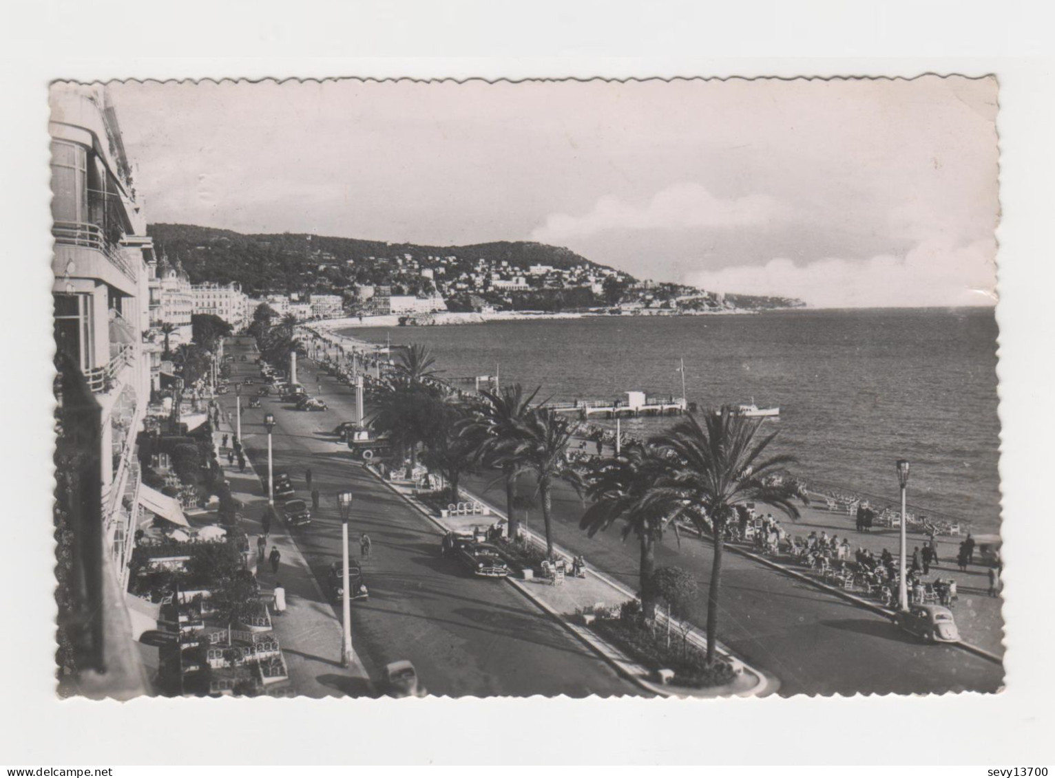 3 CPA Nice Vue Générale Prise Du Château Embarcadère Promenade Des Anglais - Loten, Series, Verzamelingen