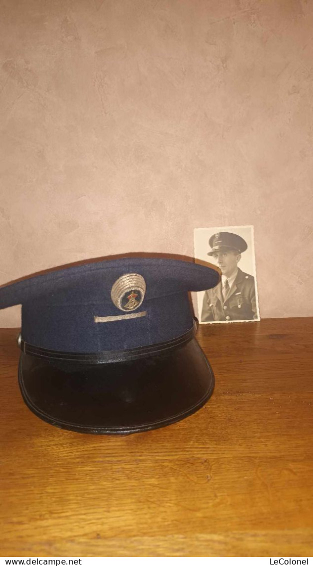 Casquette Service Pénitencier Belge 1934-40 - Police & Gendarmerie