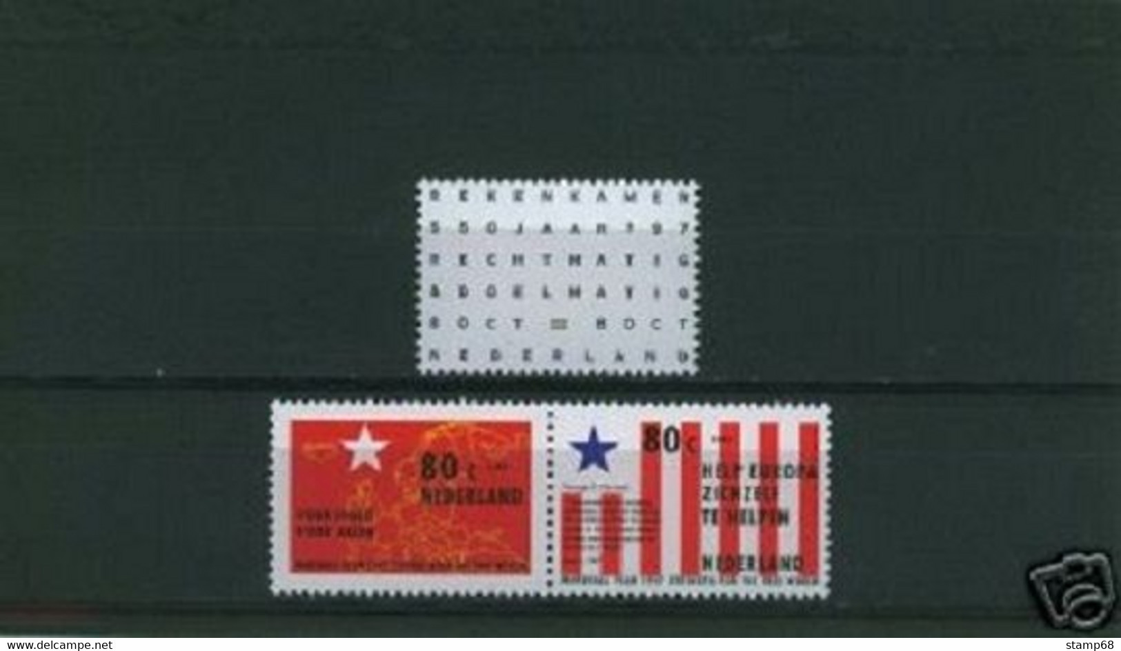 Nederland NVPH 1723-26 Gecombineerde Uitgifte O.a. Marshallplan En Rekenkamer 1997 MNH Postfris - Neufs