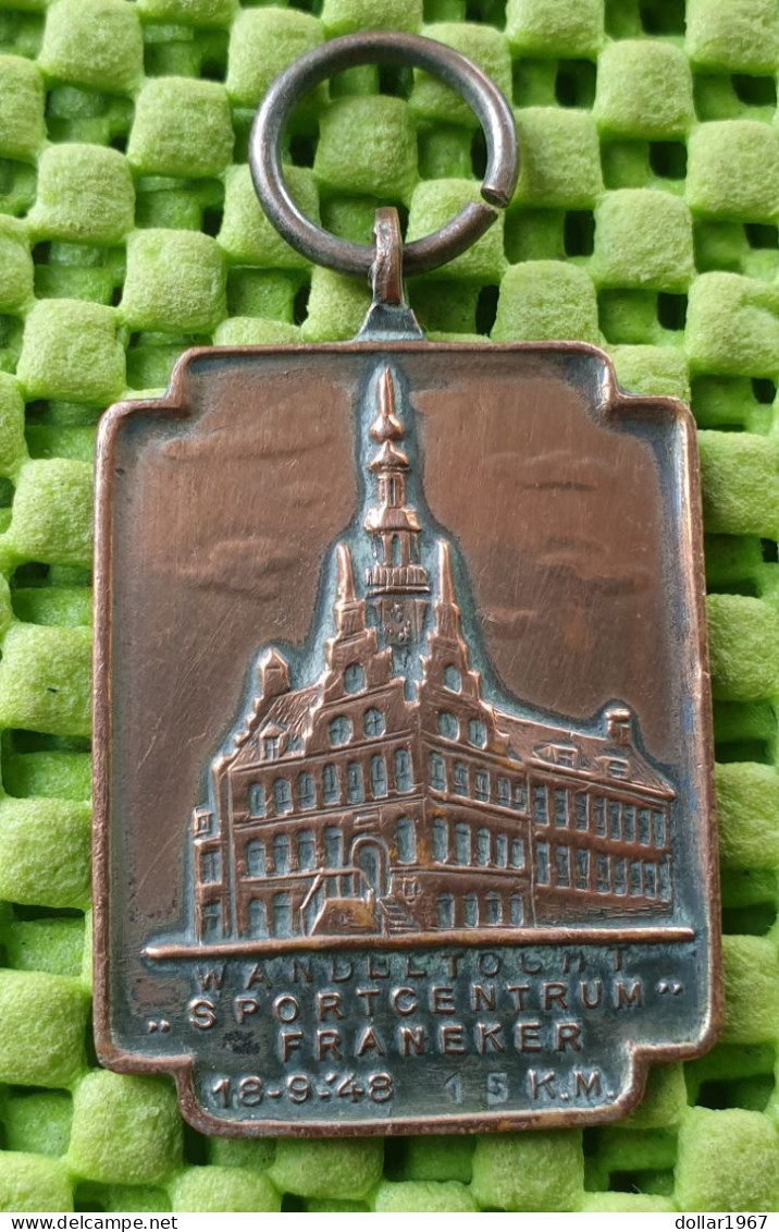 Medaile : Wandeltocht Sportcentrum Franeker 18-9-1948 - 15km   -  Original Foto  !!  Medallion  Dutch - Autres & Non Classés