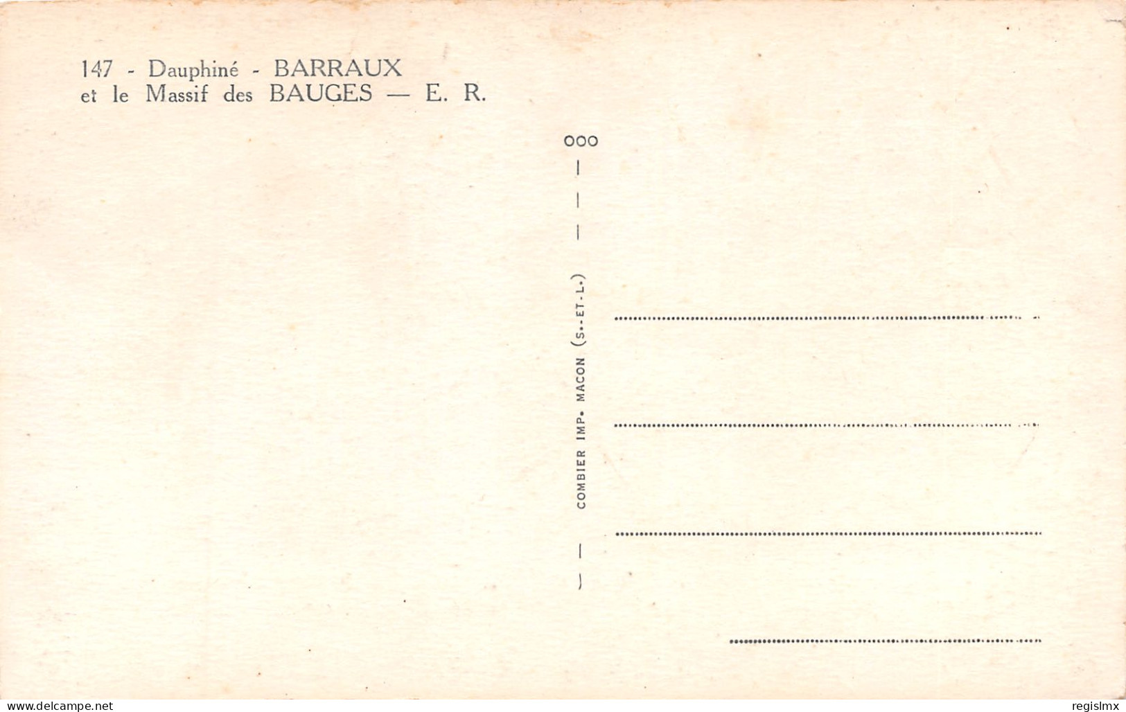 38-BARRAUX ET LE MASSIF DES BAUGES-N°T1160-G/0325 - Barraux