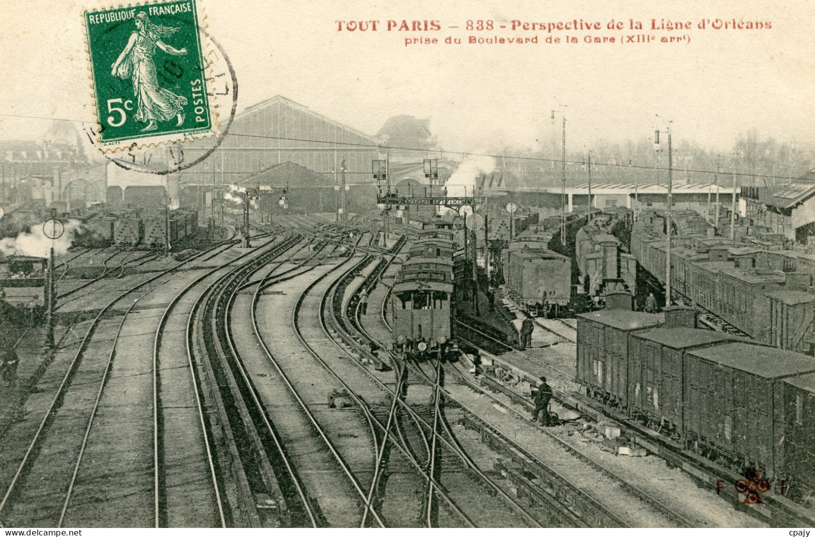 0324 - Perspective De La Ligne D'Orleans Prise Du Bd De La Gare - Au Fond La Gare D'Austerlitz - Distretto: 13