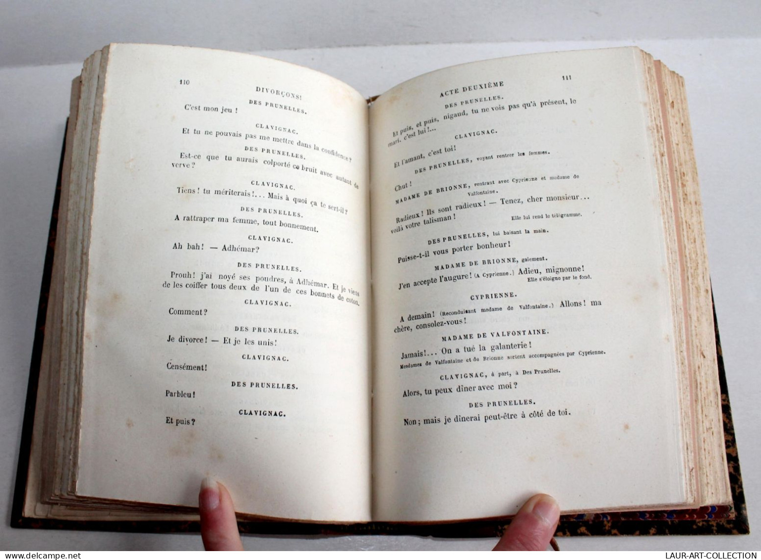 RARE! VICTORIEN SARDOU De CLARETIE + NOS BONS VILLAGEOIS COMEDIE 1883 THEATRE / ANCIEN LIVRE XIXe SIECLE (2603.42) - Franse Schrijvers