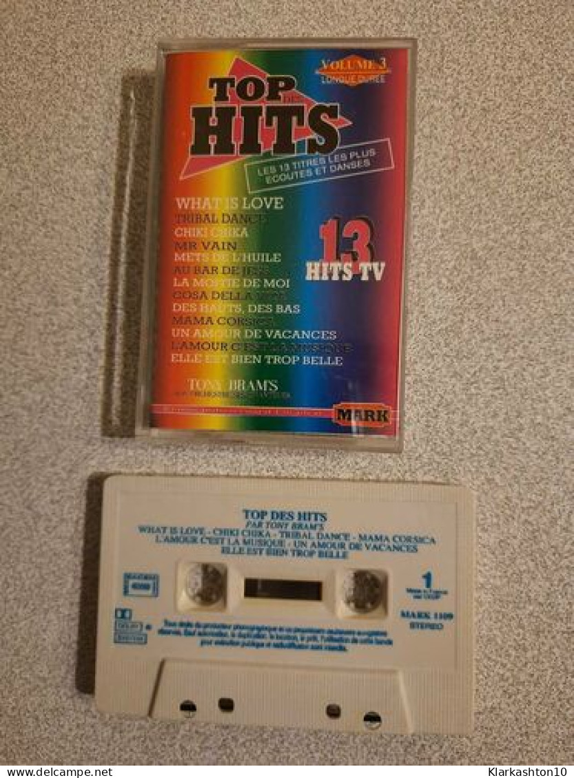 K7 Audio : Top Hits Vol. 3 - 13 Hits TV - Cassettes Audio
