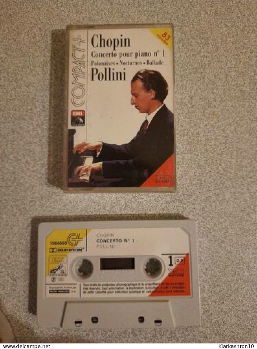 K7 Audio : Chopin - Concerto Pour Piano N° 1 (Polonaises Nocturnes Ballade) - Cassette