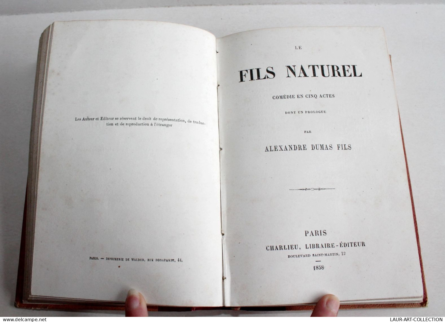 RARE THEATRE EO 3 EN 1 FAUX BONSHOMMES + FILS NATUREL + NOS BONS VILLAGEOIS 1856 / ANCIEN LIVRE XIXe SIECLE (2603.43) - Franse Schrijvers