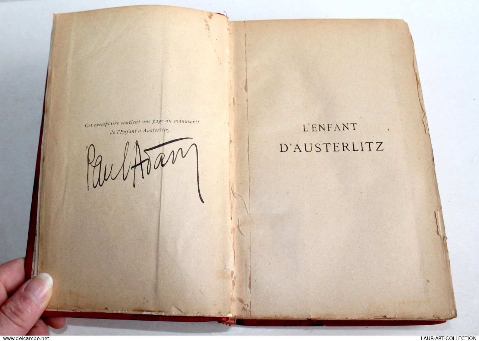 L'ENFANT D'AUSTERLITZ De ADAM 1902 N°233 MANUSCRIT ORIGINAL, SIGNÉ PAR L'AUTEUR! / ANCIEN LIVRE XIXe SIECLE (2603.44) - Gesigneerde Boeken