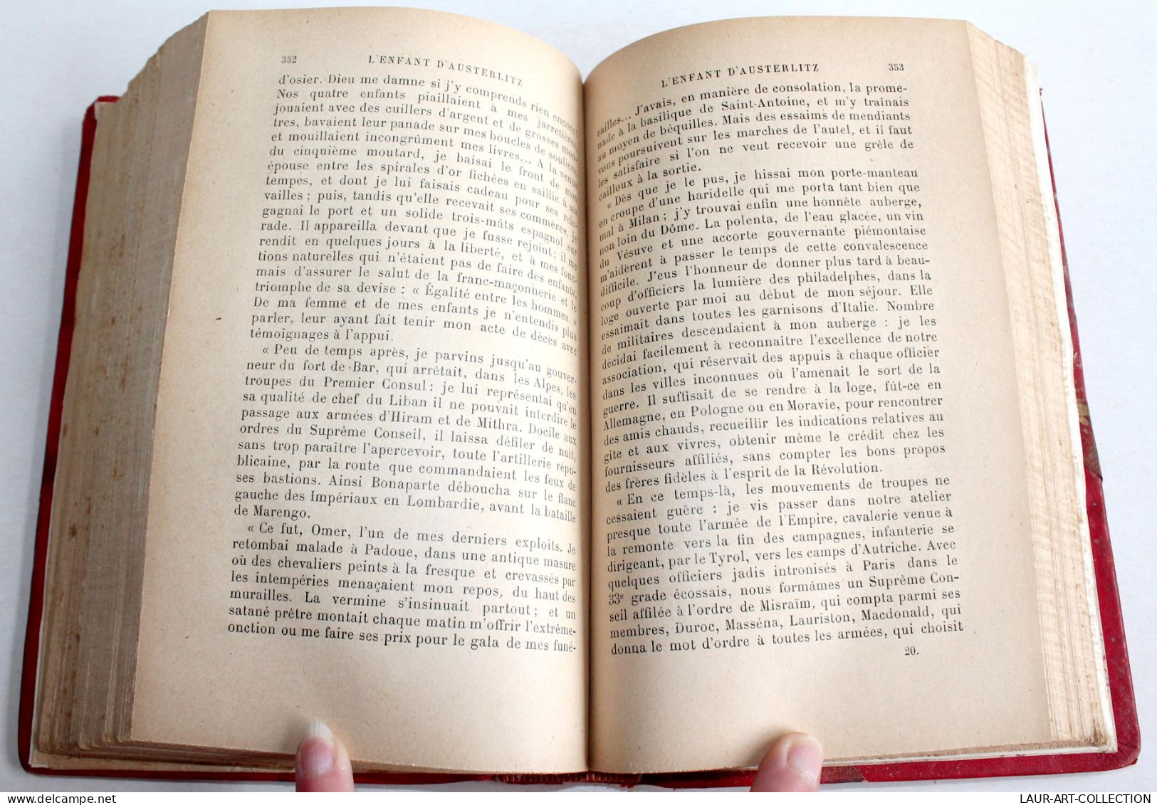 L'ENFANT D'AUSTERLITZ De ADAM 1902 N°233 MANUSCRIT ORIGINAL, SIGNÉ PAR L'AUTEUR! / ANCIEN LIVRE XIXe SIECLE (2603.44) - Libros Autografiados