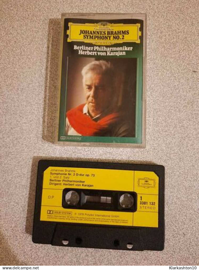 K7 Audio : Brahms: Symphony No. 2 / Herbert Von Karajan· Berliner Philharmoniker - Cassette