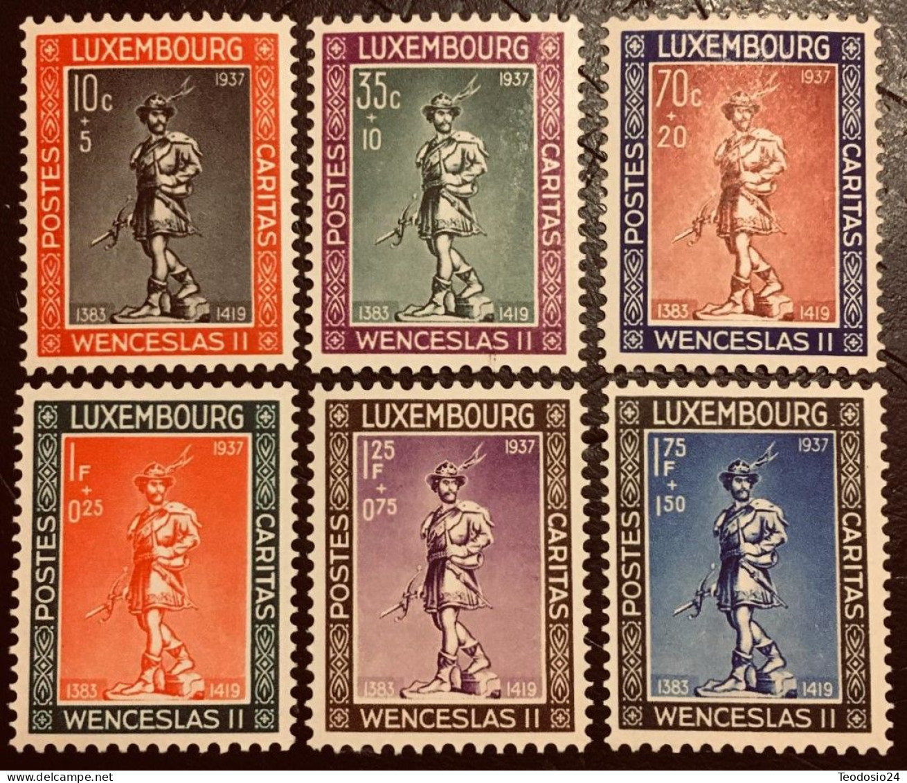 Luxemburgo 1937 Yt  294 A 299 ** Obras Sociales - Nuevos