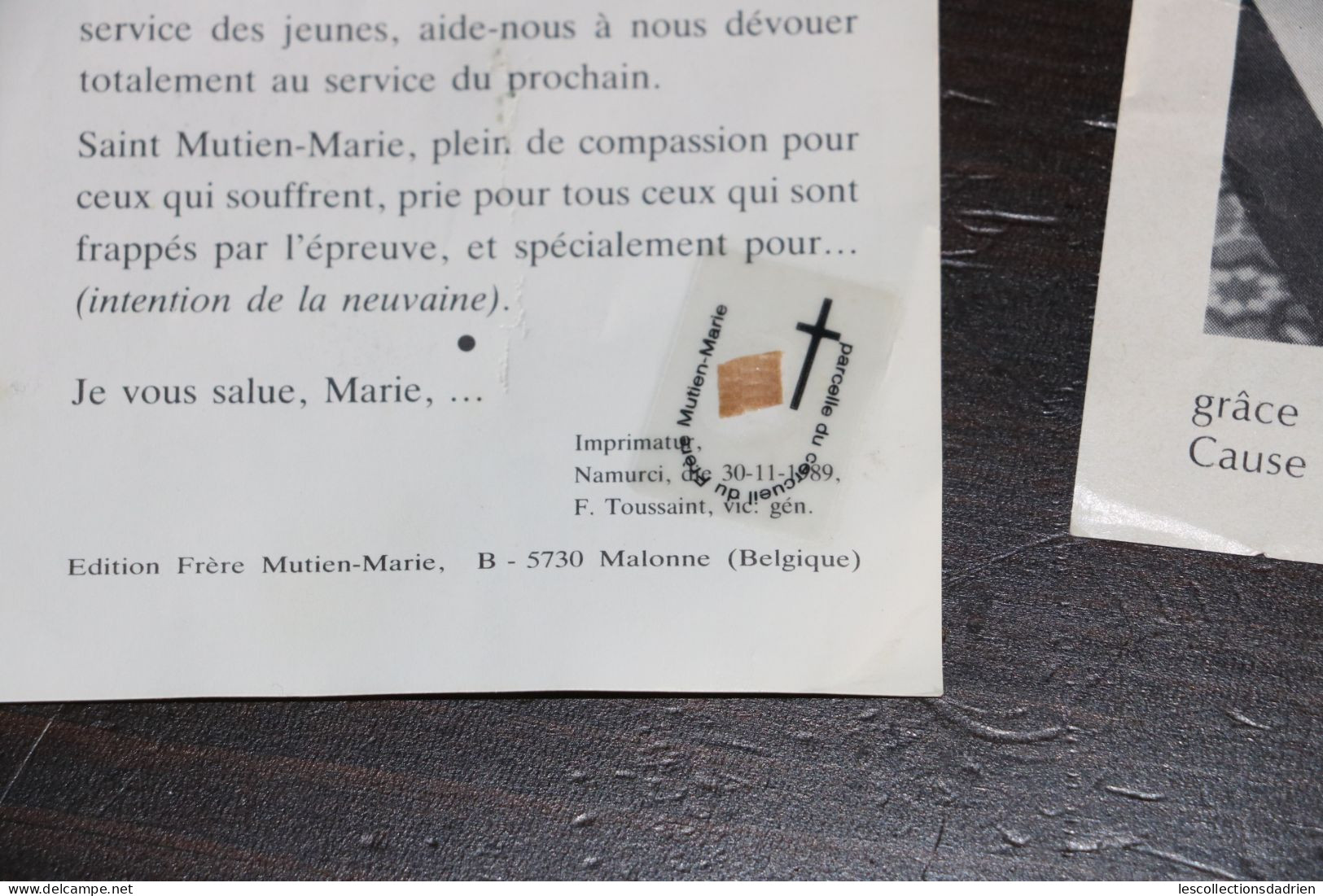 Images religieuses - lot Mutien Marie - Holy cards