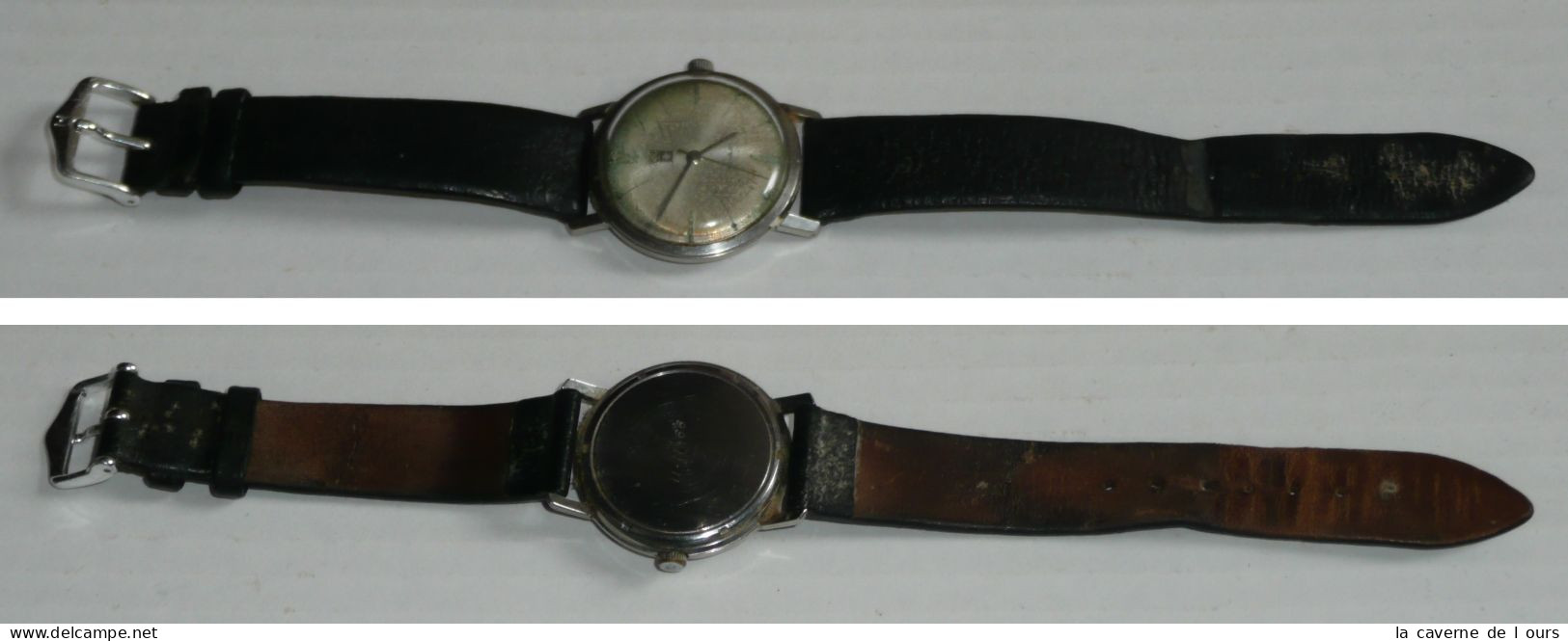 Rare Ancienne (1966) Montre Bracelet Mécanique, POP Incabloc - Montres Anciennes