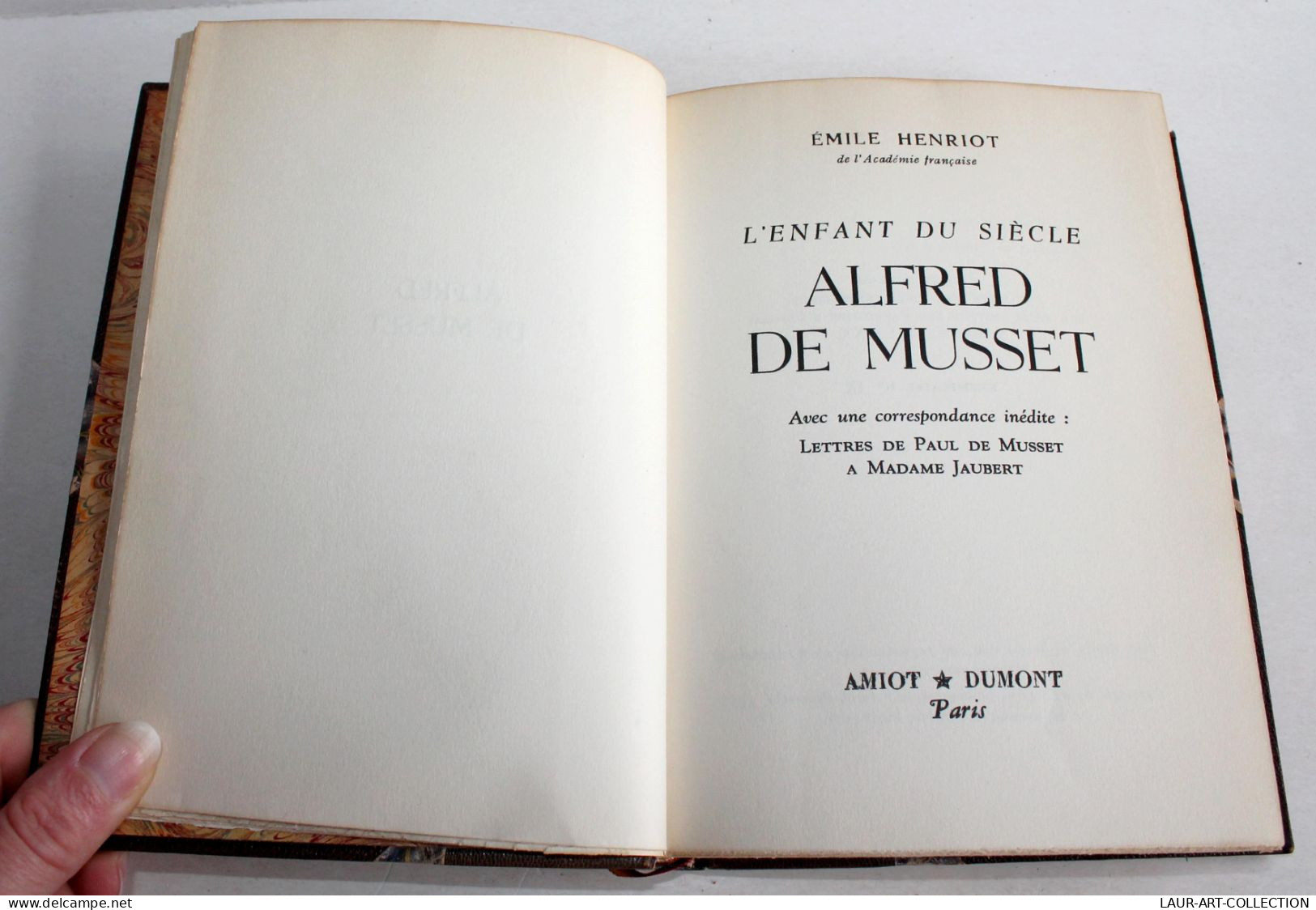 L'ENFANT DU SIECLE ALFRED DE MUSSET De HENRIOT 1953 AMIOT DUMONT N°IX SUR XX Ex. / ANCIEN LIVRE XIXe SIECLE (2603.45) - 1901-1940